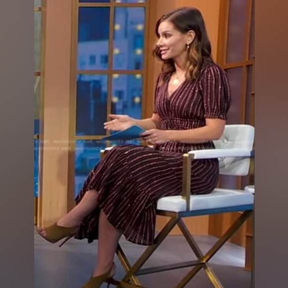 Ulla Johnson Zaria Metallic Striped Cotton And Lurex Dress Sizd 0 - Picture 2 of 16